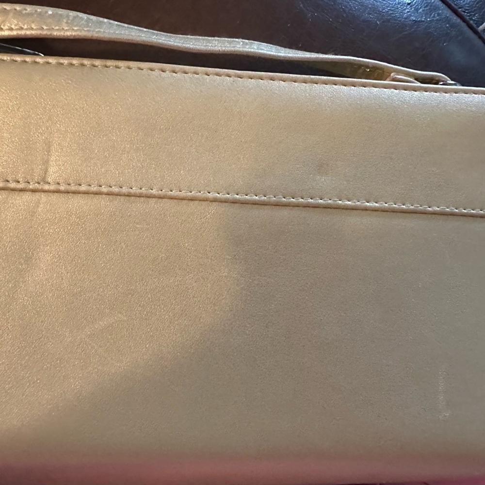 Bueno gold crossbody purse with 2 sides. NWOT